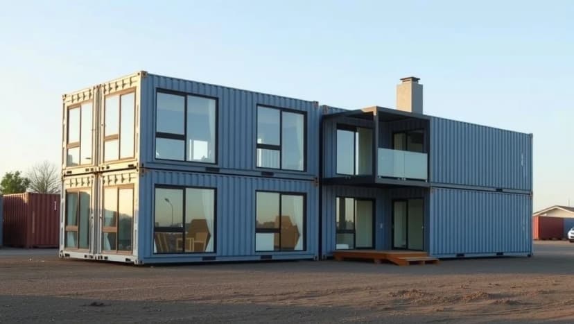 Container hus till salu på marknaden idag